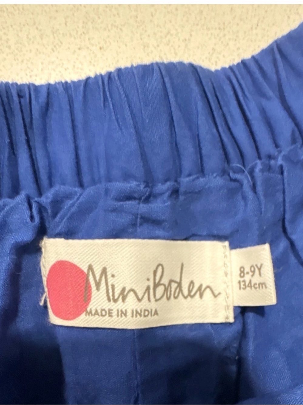 Mini Boden Girls 8-9Y Blue Rainbow Sequin Flare Skirt Pull On Lined Elastic - Picture 5 of 8
